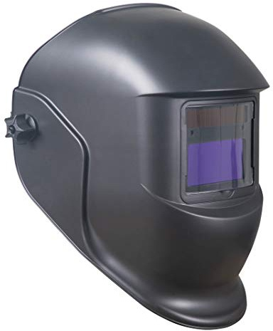 Scheppach Automatik Schweißhelm AWH-500BL | Schweißermaske mit Solar Sensor | großes Sichtfeld | automatische & regelbare stufenlose Verdunklung | Solarzelle mit Akku | Reaktionszeit 0,2-0,83ms