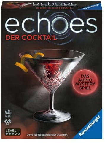Ravensburger 20814 Echoes Der Cocktail - Hörspiel trifft Gesellschaftsspiel für Erwachsene und Jugendliche ab 14 Jahren, kleine Geschenke