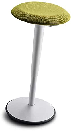 Sedus Se:Fit Color, ergonomischer Bürohocker, Sitz-/Stehhilfe, perfekte Ergänzung für höhenverstellbare Schreibtische (Grün, Gestell Weiß)