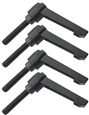 Anawakia 4 Stück Klemmhebel Griff, M6 Edelstahl Außengewinde Verstellbarer Griff Maschinengriffe,Klemmhebel Außengewinde (16mm)