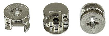 SN-TEC Möbelverbinder/Möbelbeschlag/Excenter, kompatibel mit RASTEX 15 ohne Abdeckrand, Bohrdurchmesser ø15, Plattenstärke 19mm (20 Stück)