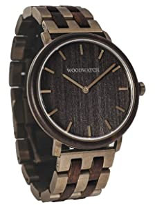 WoodWatch Leadwood Bronze | Holzuhren für Herren - Armbanduhr Holz männer Premium | Wood Watch for Man | umweltfreundliches Produkt, wir Pflanzen 1 Baum für Jede Uhr