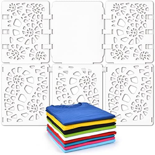 BoxLegend Shirt Folder Board V2 T Shirt Folder Folding Board Durable Plastic Easy to Fold Clothes Board Pure White