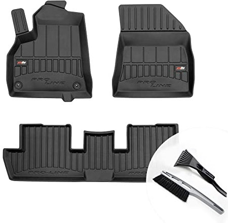 moto-MOLTICO 3D Gummimatten Auto, 4-teiliges Set, Allwetter Gummi Fußmatten, Antirutsch & Wasserfest Autoteppiche - passend für Peugeot 3008 I 2009-2016