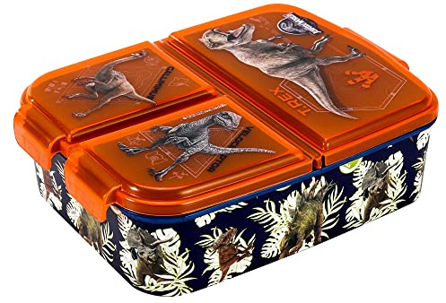 Jurassic World Kids Lunch Box with Compartment - BPA-Free Bento Boxes