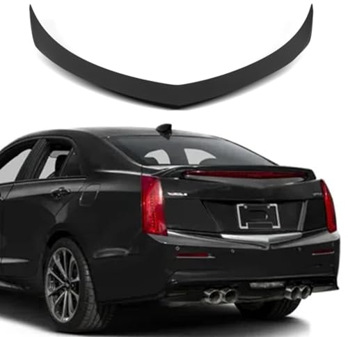 SCITOO Rear Spoiler Wing for Cadillac ATS 4-Door Sedan 2.0L Base, Trunk Lip Spoiler Wing Rear Wing Matte Black
