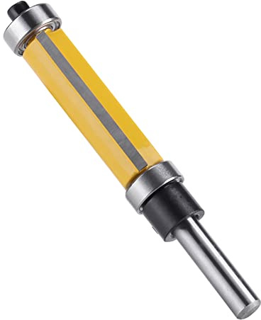 Ausla Set di punte per fresa per lavorazione del legno, cuscinetto superiore e inferiore, fresa dritta a filo con 1/4 pollici per fresatura, Auslac9q78zbwpe