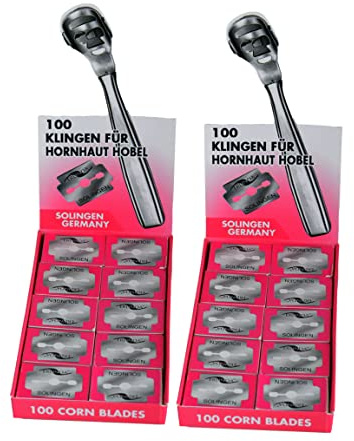 YNR® Corn Plane Blades Set Callus Rasp Tool Salon Pedicure Foot (Pack of 200)