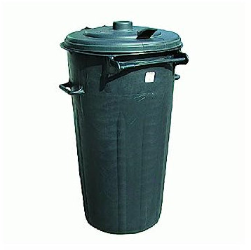 La zappa Bidone in pvc per immondizia con coperchio a cerniera (80 lt - 42 x 79 cm)