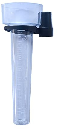 Generisch KOCH Regenmesser, transparent mit Halter für Pfosten oder Besenstiel (5)