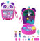 Polly Pocket Playset with 2 Micro Dolls & Food Accessories, Bubble Tea Panda Compact Animal Toy, HWN95