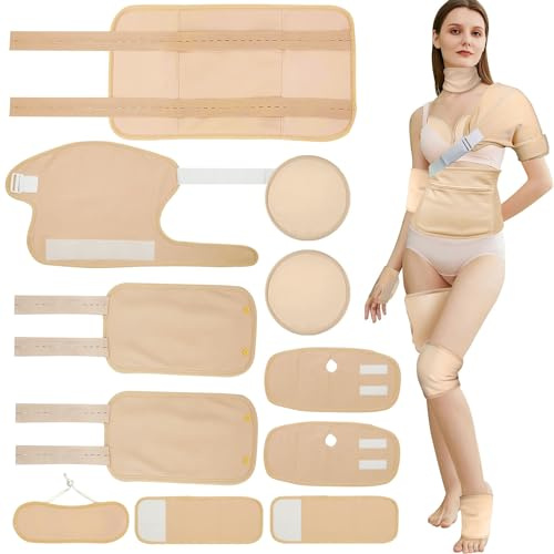 Rizinusöl-Packung, Bio-Baumwolle, Leber-Detox-Pads, wiederverwendbare Rizinusöl-Packungen für Schultern, Hände, Nacken, Knie, Oberschenkel, Arme, maschinenwaschbar, 11 Stück