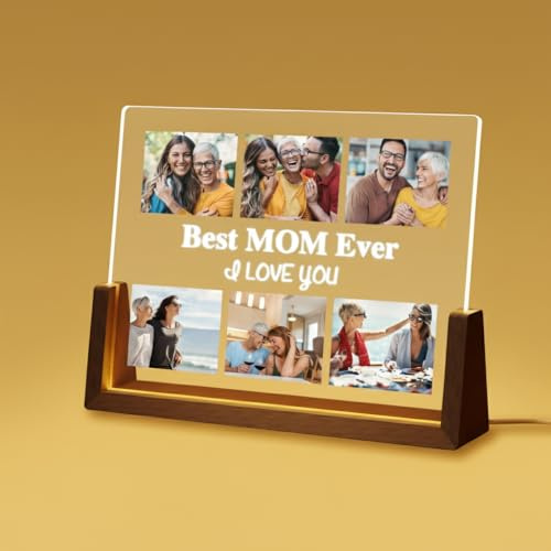 Mama Geschenk Personalisierte Bilderrahmen - Geschenke für Mama zum Muttertag, Geburtstag, Weihnachten von Tochter ＆ Sohn - Besten Geschenke für Mütte -Muttertagsgeschenk