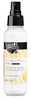 Real Natura - Spray Capilar Pro-Mar e Piscina - Protección Contra Agua de Mar y Cloro - Fortalece y Repara - Sin Residuos - Uso Diario en Playa y Piscina - 100ml