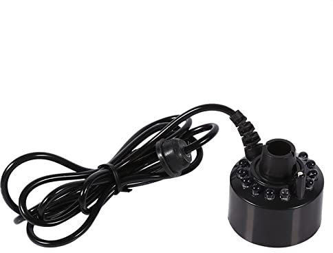 Denash Teichnebler, mit 12 LEDs Mini-Brunnen Foggers LED-Nebelmacher, für den Innenbereich für Topflandschaften, Steingärten