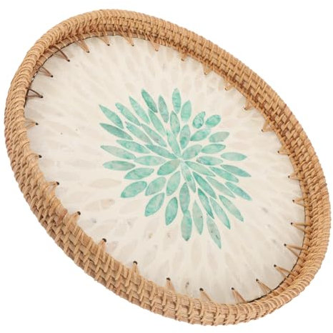 Holibanna Corbeille Tressé Décorative Pour Fruits Et Panier De Rangement Multifonctionnel Accessoire Naturel Pour Cuisine Salon