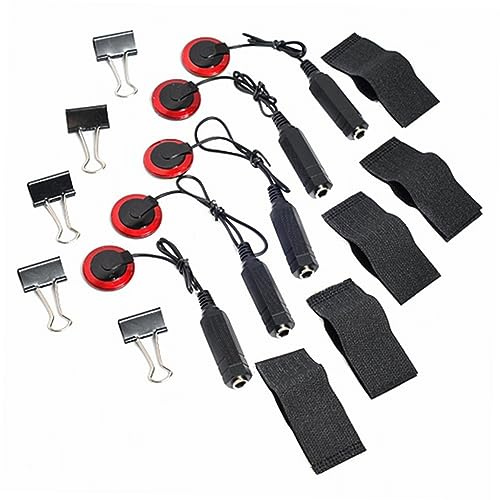 TOYANDONA 5stücke Teiliges Piezo Mikrofon Pickup Für Gitarre Banjo Violine Und Ukulele Selbstklebender Clip Und Schraubclip Für Einfache Montage Klinkenstecker Kabel