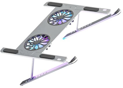 UKCOCO Base De Enfriamiento para Laptop Soporte Ventilado Silencioso Velocidades Ajustables