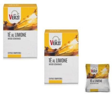 60 capsule Verzi Caffè - TE AL LIMONE - Bevande in capsule compatibili con Nescafè Dolce Gusto| Caffè Verzì - 2 Confezione da 30 - Totale 60 capsule -