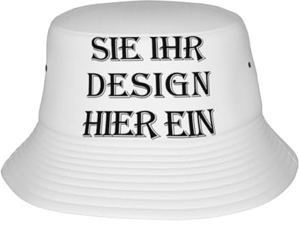 MOSGDBV Fischerhut personalisiert Bucket Hat für Damen – Selbst gestalten Sie Ihr eigenes Design mit Text, Logo oder Foto Sonnenhut– Perfekt für den Sommer, Reisen und Freizeit