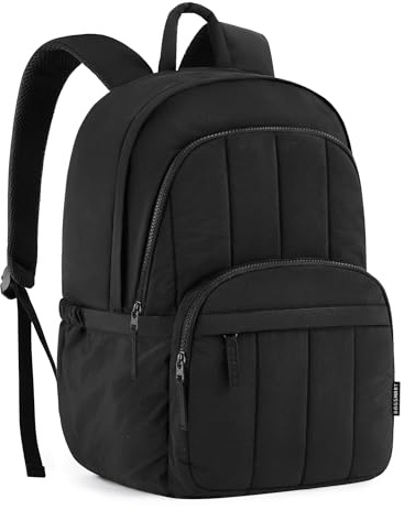 BAGSMAT Mochila de viaje para portátil para mujer, mochila acolchada para ordenador portátil, mochila de trabajo para mujer, bonita mochila impermeable e informal para ordenador