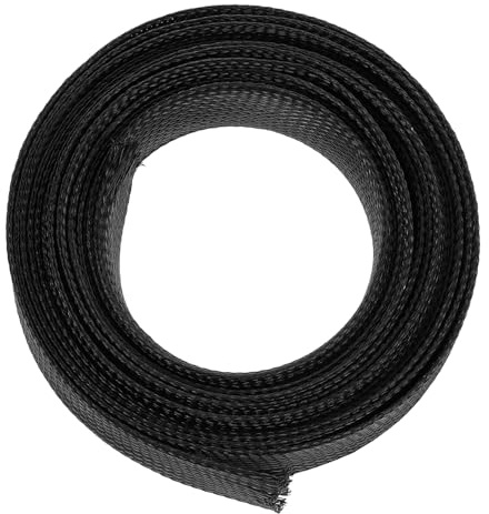 Tofficu 5m Wire Wrap Cable Management Wrap Long Pet Stretchy Protective Tube for Data Cable Organizer for Desk Wire Tidy
