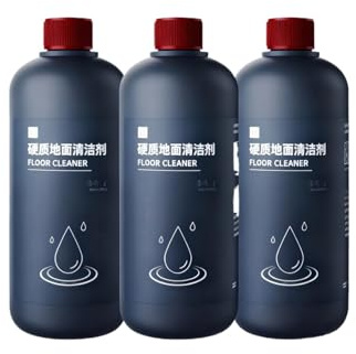 Lot de 3 flacons de 500 ml de nettoyant concentré for sols durs, formule sans traces et séchage rapide, compatible avec la brosseuse de sols Dyson Washg1, doux for les carrelages et les parquets.