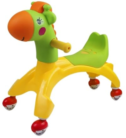 bicicletta Twist Car for bambini piccoli, giocattoli da guidare, carrello a spinta con schienale rialzato, for bambini bici triciclo(Groen)