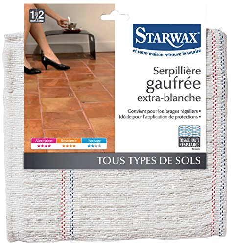 Serpillière gaufrée extra-blanche - STARWAX