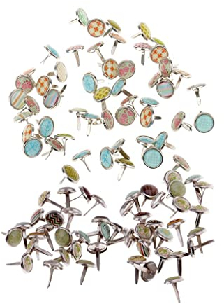 100 Stücke 12mm Bunte Mini Brads Scrapbooking Verschönerung DIY