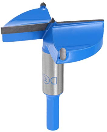sourcing map Mèche Forstner Bois Pour Défonceuse Forets 70mm Tungstène Carbure Bois Ouvre-tarière Travail Bois Charnière Trou Forage Alésage Mèche Coupeur Bleu Gris