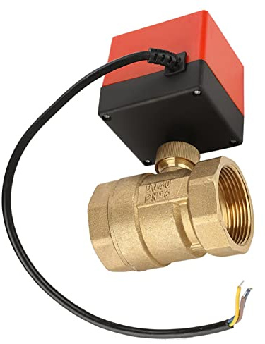 G1-1/2 DC 24 V DN40 Motorisierte Kugelhahn 2 Way 3 Draht Messing Motorisierte Kugelhahn Elektrische Ventil für Wasser Control System Klimaanlage Fan Coil