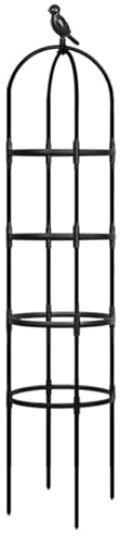 Treillis obélisque de jardin de 1,8 m pour plantes grimpantes en plein air, cage de support robuste pour plantes grimpantes, pour plantes grimpantes, légumes, fleurs, fruits, vigne
