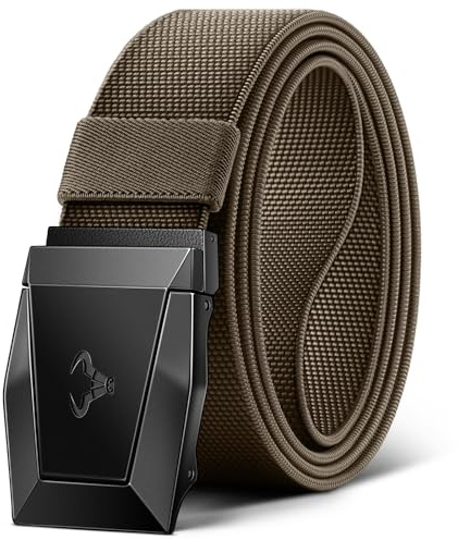 BULLIANT Taktischer Gürtel, Gürtel Herren 3,8cm,Größe Angepasst | Herren Arbeitsgürtel Militär Wandern mit Metall-Schnellverschluss