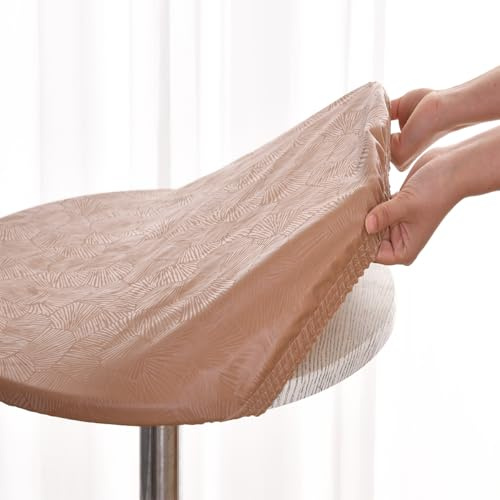 Morbuy Tischdecke Rund Outdoor 160 cm, Plastik Tischdecke Abwaschbar Kaffee Wachstuch tischdecke Wetterfest Klein Table Cloth für Küche, Garten, Außenbereich(für Tische von 145 bis 150 cm)