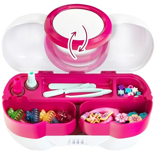 Theo Klein 5220 Valigetta da Parrucchiere e Salone per Unghie, con Tanti Accessori di Bellezza per Mani e Capelli, Giocattolo per Bambini dai 3 Anni
