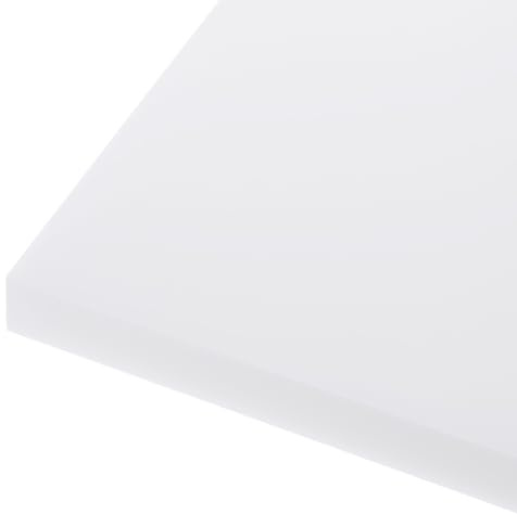 Rebower 1219 x 610 x 12mm Feuille Plastique HDPE, Planche de Découpe en Polyéthylène Haute Densité Bloc Solide Blanc, [pour Marine, DIY, Plancher Maison]
