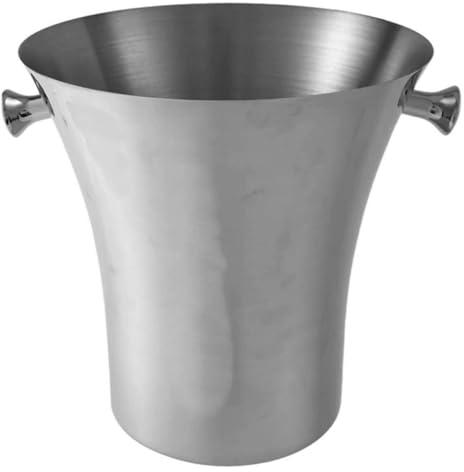 Seau à glace à double paroi isotherme en acier inoxydable Seau à champagne créatif Seau à champagne pour maison, hôtel, KTV - Seau à glace carré avec couvercle et tonne
