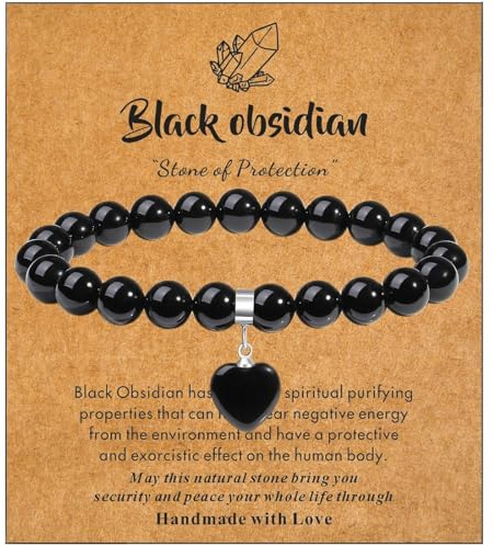 XIANNVXI Herz Armband Damen Stein Kristall Armband Perlen Armband 8mm Perlenarmband Freundin Armband Schmuck Geburtstagsgeschenk Weihnachtsgeschenke für Frauen