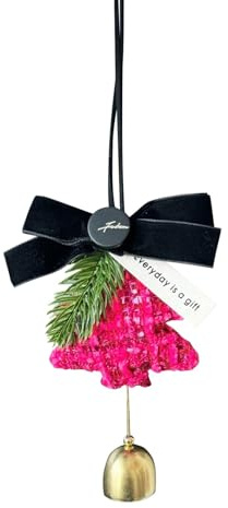 Cartel de Navidad – | Campana Dorada Elegante Placa para Puerta