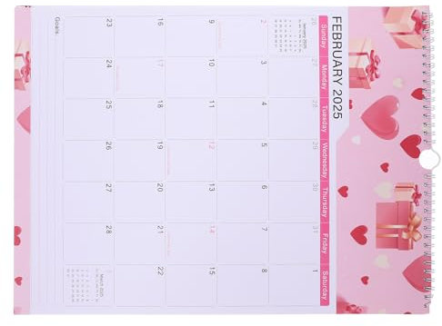 OFFSCH Wandkalender zum Aufhängen Monatskalender Robustes Papier Täglicher Gebrauch Übersichtliches Design Kinderleichte Bedienung Effizientes Planen Lange Haltbarkeit