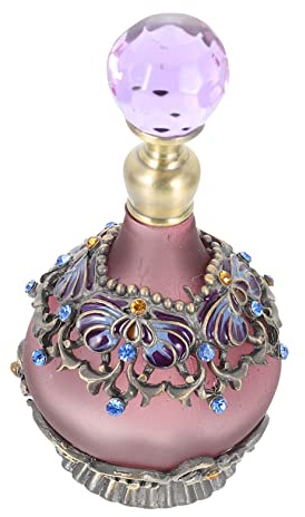 FUTUREORYY Frascos de Perfume y Botellas de Aceite Esencial de Vidrio Vintage 23Ml Recargables Protección contra Rayos para Uso en Salón y Decoración