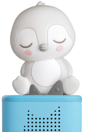 Tonies Night Light - Sleepy Penguin Audio Play Character from Sleepy Friends | Warm Glow | 140 Minutes of Beautifully Composed Melodies | Record Your Own Bedtime Stories