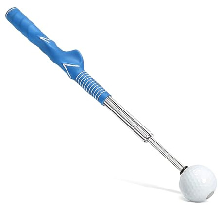 Rebellious Barra de práctica retráctil para golf, herramienta de entrenamiento de oscilación, ligera, antideslizante, para calentar para principiantes