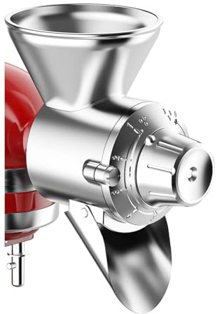 Metall-Getreidemühlenaufsatz, kompatibel mit Kitchenaid, Standmixer, 9 Stufen, Getreidemühle, Mehl, geeignet for nicht öligen Trockenkorn-Maiskaffee