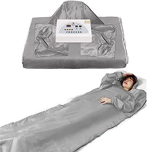 KXEcoLife Manta de Sauna desintoxicante de infrarrojo lejano, portátil con Baja emisión de EMF para relajar Cuerpo y Mente, máquina de Belleza antienvejecimiento Shaper Therapy, Plateada, Pl