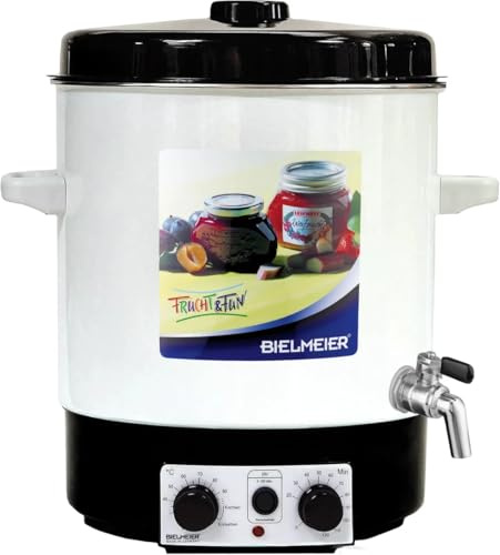 BIELMEIER Einkochautomat 29 L Emaille, Einkochtopf elektrisch 2000W