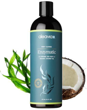 Aleavia Body Cleanse – Organic & All-Natural Prebiotic Body Wash – Fragrance-free and Sulfate-Free Enzymatic Body Cleanser – 16 Oz.