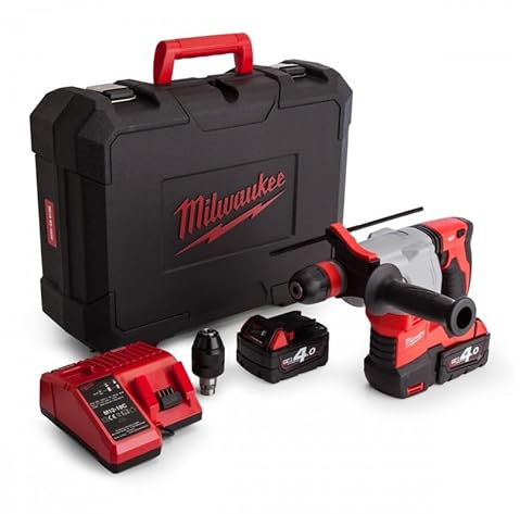 Milwaukee HD18HX402 M18 Heavy Duty SDS Plus 3-Mode Rotary Hammer with Fixtec Chuck
