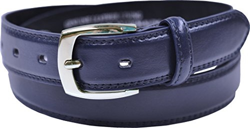 Ossi forrado en piel de 28 mm de cinturón para niños - Azul oscuro 3XS (55cm - 60cm de cintura)